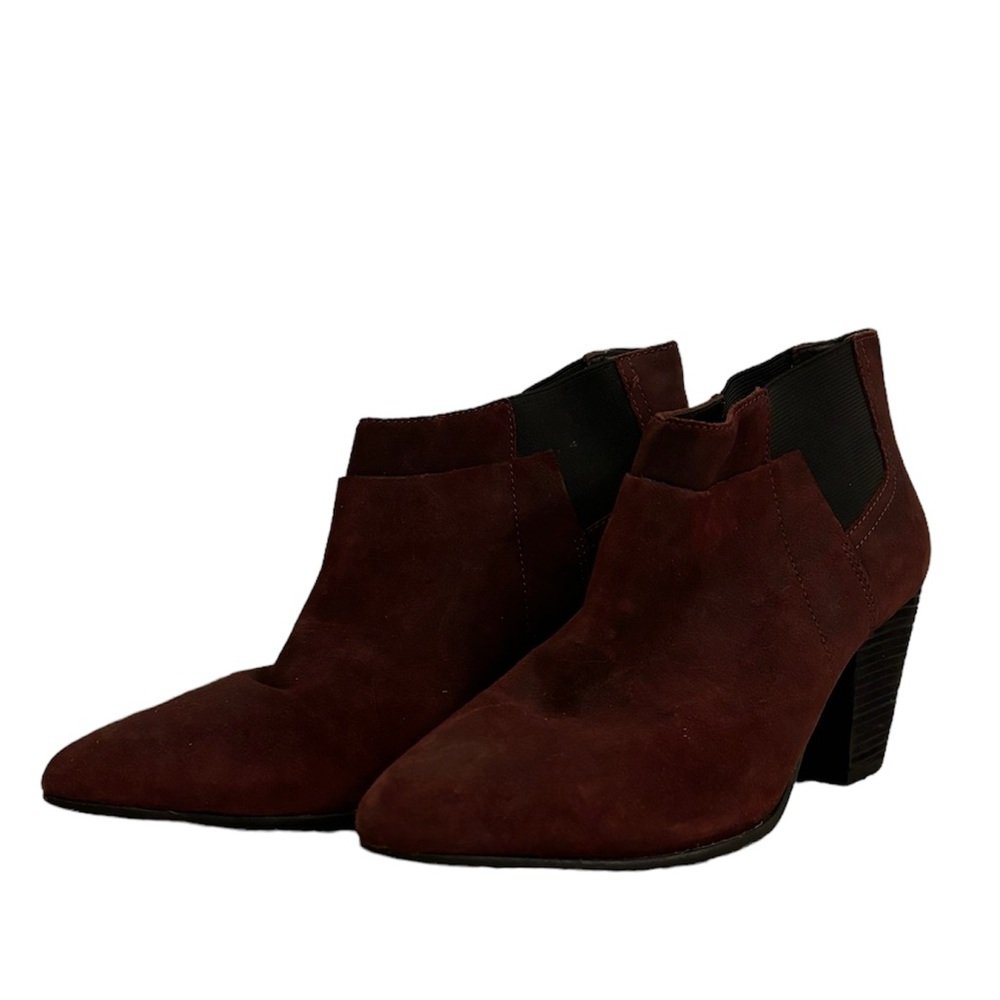 BELLE BY SIGERSON MORRISON Purple Suede Slip On Booties